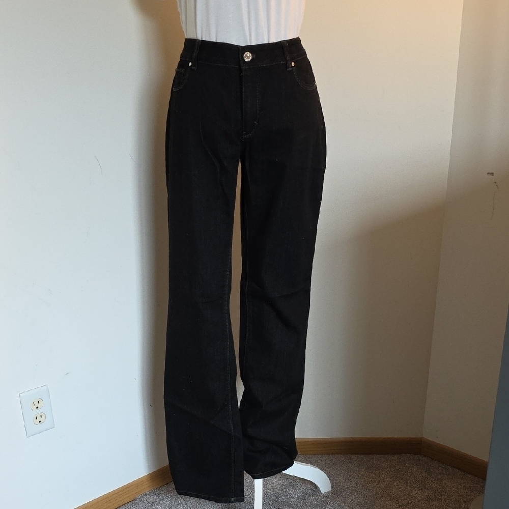 White House Black Market Black Boot Leg Jeans